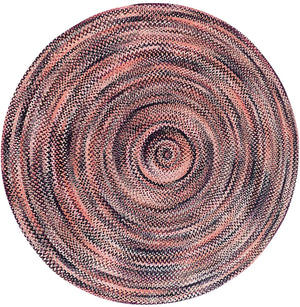 Round Burgundy Modern Farmhouse Rug Area Carpet Throw Mat For Kitchen Living Room