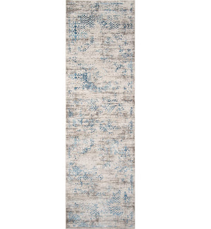 Distressed Blue Oriental Long Runner Rug Area Carpet Throw Mat 2x8 For Hallway Bedroom Kitchen Bathroom