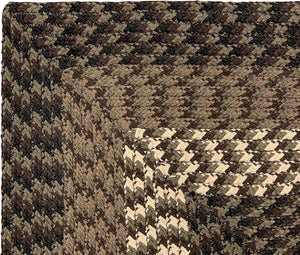 L Shaped Rug Kitchen Country Cottage Brown Braided Rope Area Carpet 24x68x68