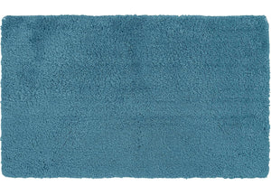 Small Soft Plush Tufted Non Skid Teal Bath Mat Bathroom Rug 24"