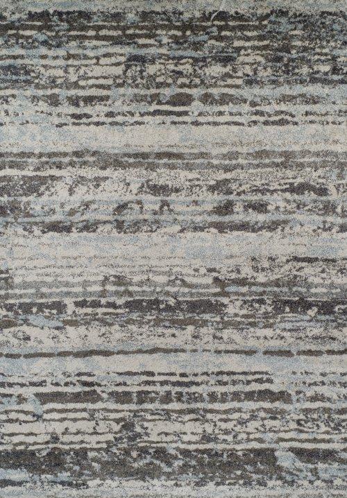 STRIPED RUG MODERN ABSTRACT AREA CARPET Blue Gray 3X5 5X7 8X10 - CRISTO COLLECTION