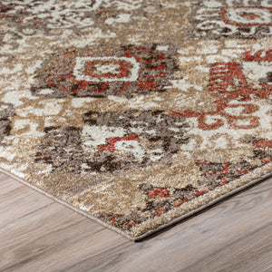 Modern Rug Contemporary Accent Area Carpet Brown Beige Ivory 3x5 5x7 8x10 - Forever Collection