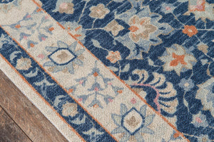 Blue Oriental Rug Floral Tribal Area Carpet Floor Mat 2x3 2x8 3x5 5x8 6x9 8x10