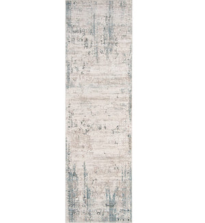 Gray Ivory Distressed Abstract Long Runner Rug Scatter Carpet Throw Mat For Hallway Kitchen Bedroom Bathroom