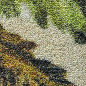 Beach Rug Area Throw Carpet Living Room Bedroom Dining Mat Green Jungle 5x8