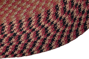 Braided Rug Round Burgundy Country Rope Area Carpet Throw Mat