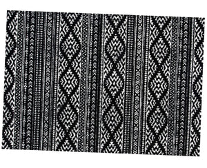 Geometric Rug Black Bohemian Bedroom Dining Living Room Carpet Area Floor Mat 4x6