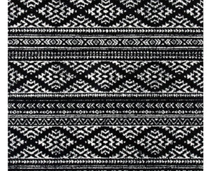 Geometric Rug Black Bohemian Bedroom Dining Living Room Carpet Area Floor Mat 4x6