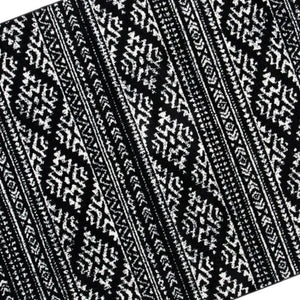 Geometric Rug Black Bohemian Bedroom Dining Living Room Carpet Area Floor Mat 5x8