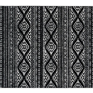 Geometric Rug Black Bohemian Bedroom Dining Living Room Carpet Area Floor Mat 5x8