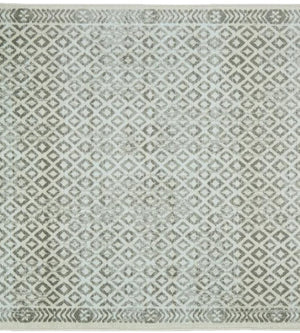 Geometric Rug Contemporary Area Throw Carpet Bedroom Living Room Tan Mat 5x8