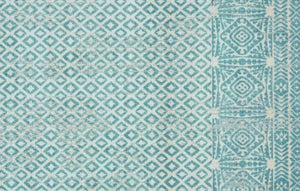 Geometric Rug Contemporary Area Throw Carpet Bedroom Living Room Teal Mat 5x8