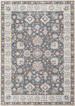 Grey Gray Floral Oriental Area Rug Scatter Carpet Accent Floor Mat For Entryway Kitchen 3x5