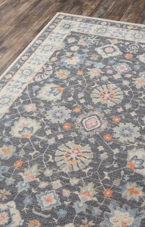 Grey Gray Floral Oriental Area Rug Scatter Carpet Accent Floor Mat For Entryway Kitchen 3x5