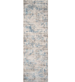 Distressed Blue Oriental Long Runner Rug Area Carpet Throw Mat 2x8 For Hallway Bedroom Kitchen Bathroom