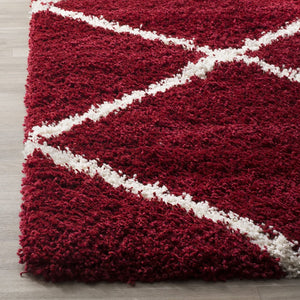 Long Runner Rug Shag Carpet Modern Contemporary Red Bedroom Hallway Floor Mat 2x6