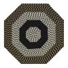 Braided Rug 4' Black Country Rope Area Carpet Throw Mat