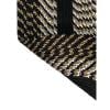 Braided Rug 4' Black Country Rope Area Carpet Throw Mat