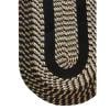 Braided Rug 4' Black Country Rope Area Carpet Throw Mat