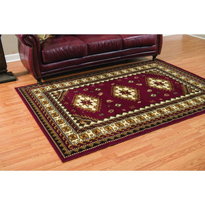 Southwest Rug Burgundy Area Carpet Accent Long Runner 2x3 2x7 5x7 8x10 Enya Collection