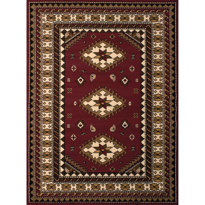 Southwest Rug Burgundy Area Carpet Accent Long Runner 2x3 2x7 5x7 8x10 Enya Collection