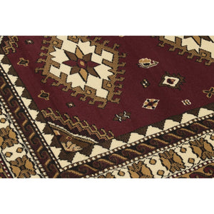 Southwest Rug Burgundy Area Carpet Accent Long Runner 2x3 2x7 5x7 8x10 Enya Collection